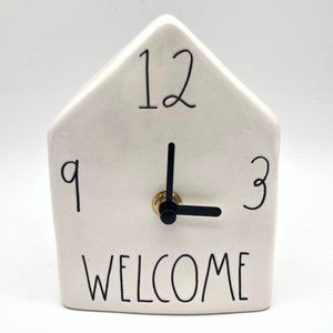 Rae Dunn WELCOME Clock NWT